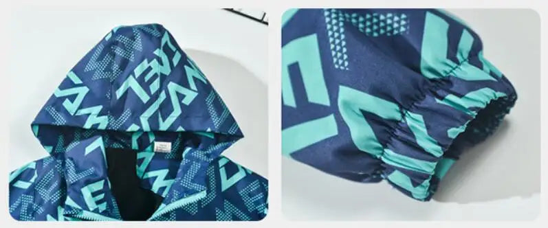 Boys Fashion Outdoor Jacket Thick Winter Waterproof Jackets For Kids Warm Clothes Autumn Boy's Windbreaker Hooded Coat