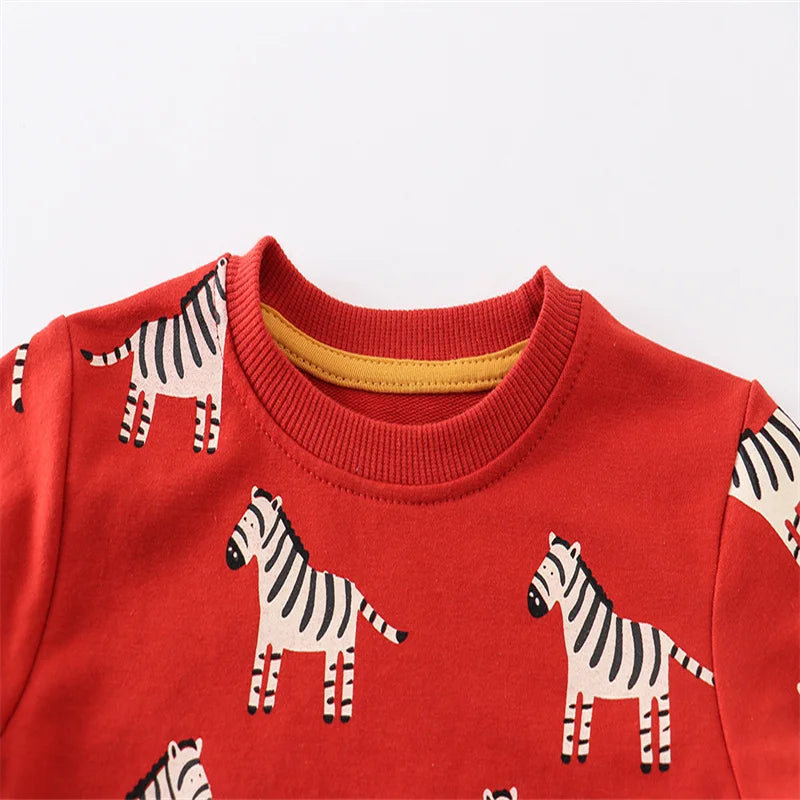 Jumping Meters 2-7T Boys Girls Sweatshirts With Stars Print Fashion Children's Clothing Baby Kids Hooded Shirts For Autumn