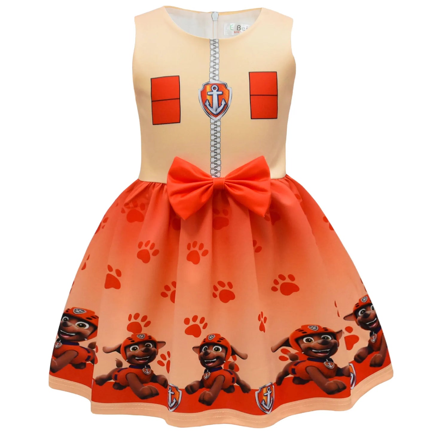 Kids Dresses for Girls Patrol Dog Halloween Cosplay Costumes Mascot Chase Dog Children Carnival Party Role Play Clothes for Girl