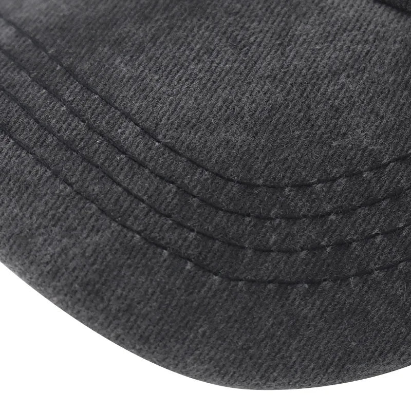 Baseball Cap Sun hat Retro-style Washed denim TEXAS Color matching Shut and run Spring Autumn baseball Hip Hop Fitted Cap