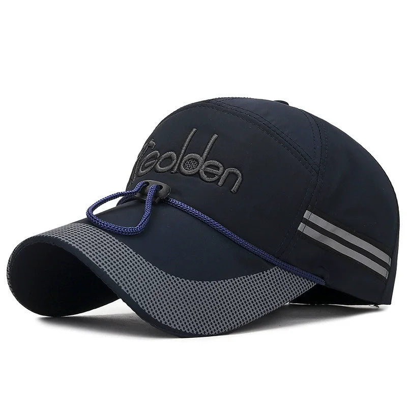 Men's Peaked Cap Adjustable Breathable Sports Cap Extended Brim Sunscreen Baseball Cap For Women Fashion Boy Snapback Hat Caps