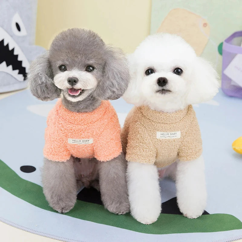 Winter Warm Dog Sweater for Small Dogs Plush Dog Clothes Soft Puppy Coat Jacket Chihuahua Teddy Puppy Clothes Dog Supplies