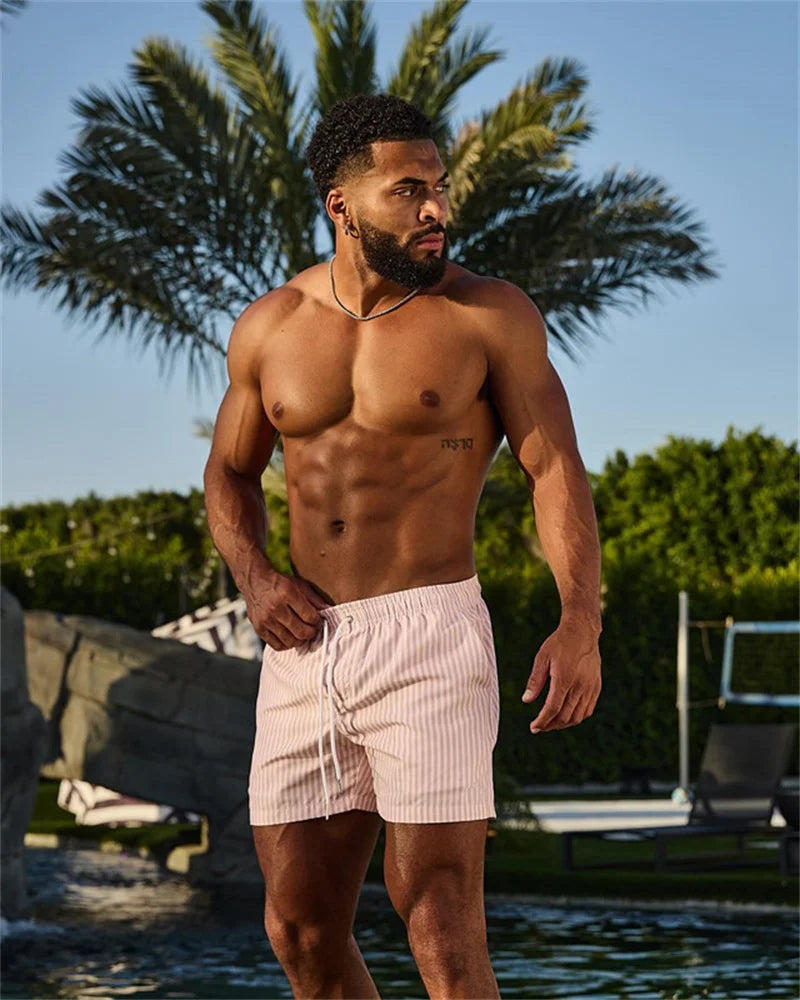 2025 new summer Men's sweatpants casual sports outdoor shorts breathable casual running fitness fashionable three part pants