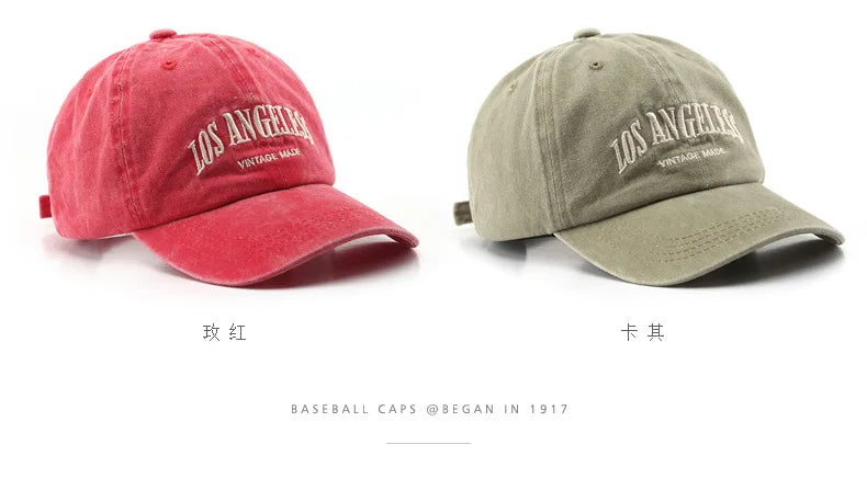 Cotton Baseball Cap for Men and Women Fashion Embroidery Hat Cotton Soft Top Caps Casual Retro Snapback Hats Unisex