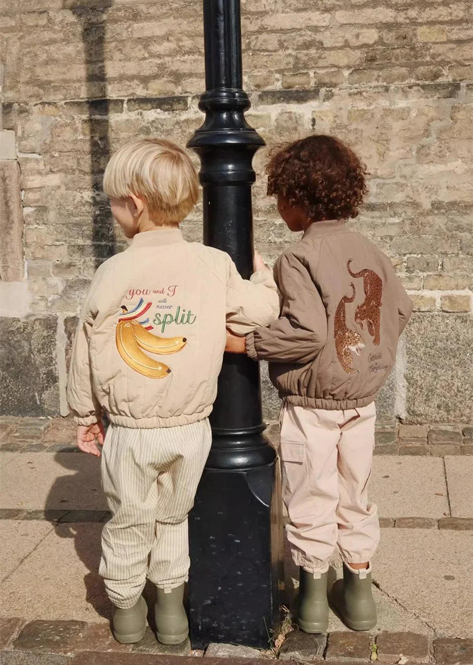 2025 KS Winter Baby Boys Cartoon Lambswool Jackets Kids Cotton Clothes Girls Jackets Outerwear Coats Boys Flight Suit Jackets