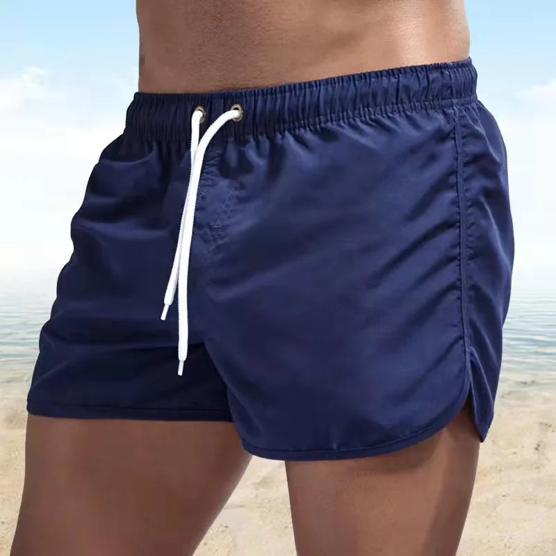 Shorts For Mens 2024 Summer Men's Swimwear Shorts Brand Beachwear Sexy Swim Trunks Men Swimsuits Low Waist Breathable Beach Wear