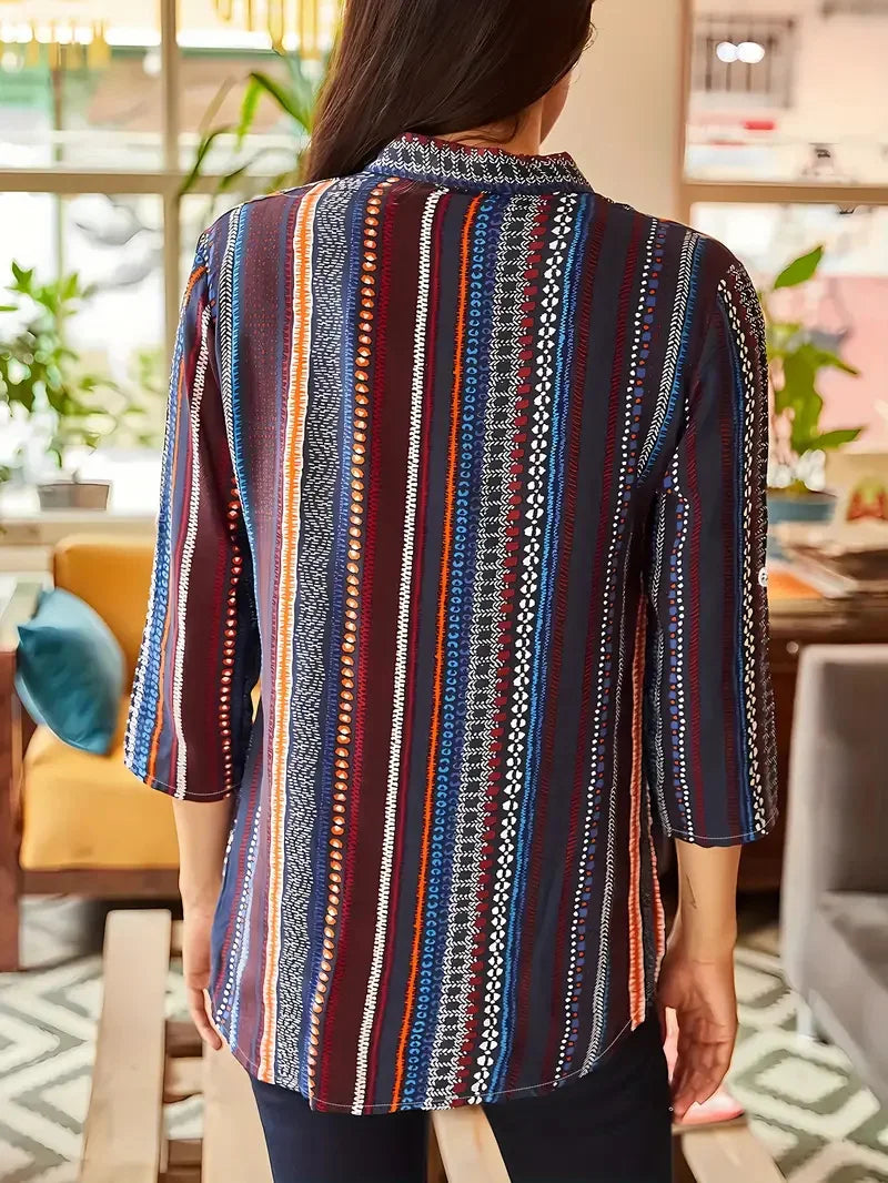 Women's Shirts Slim, Sexy, Soft and Comfortable Floral Long Sleeve Sun Shade Lapel Shirt New Women's 2024 Spring and Summer