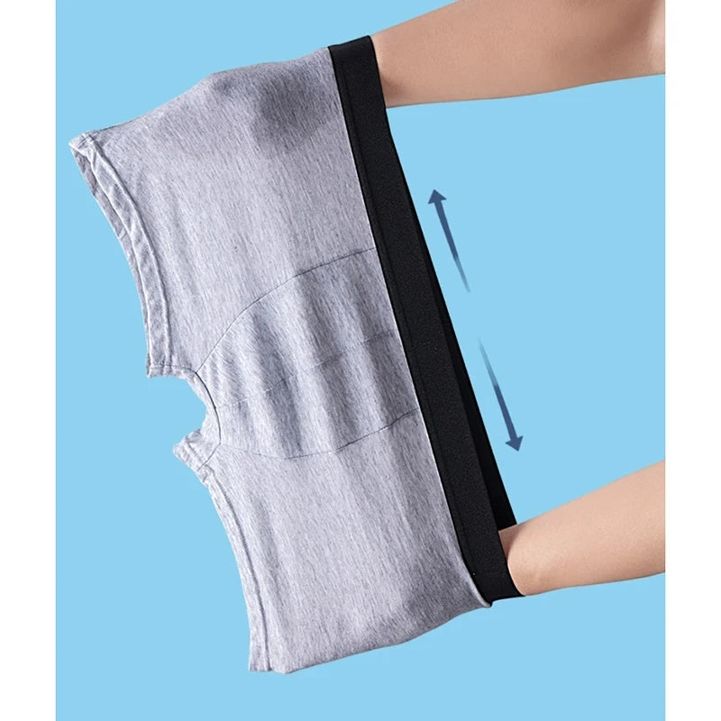 10Pcs/Men's Underwear Fashion Underwear High Stretch Boxer Shorts Breathable Soft Men's Shorts Comfortable Plus SizeL-4XL