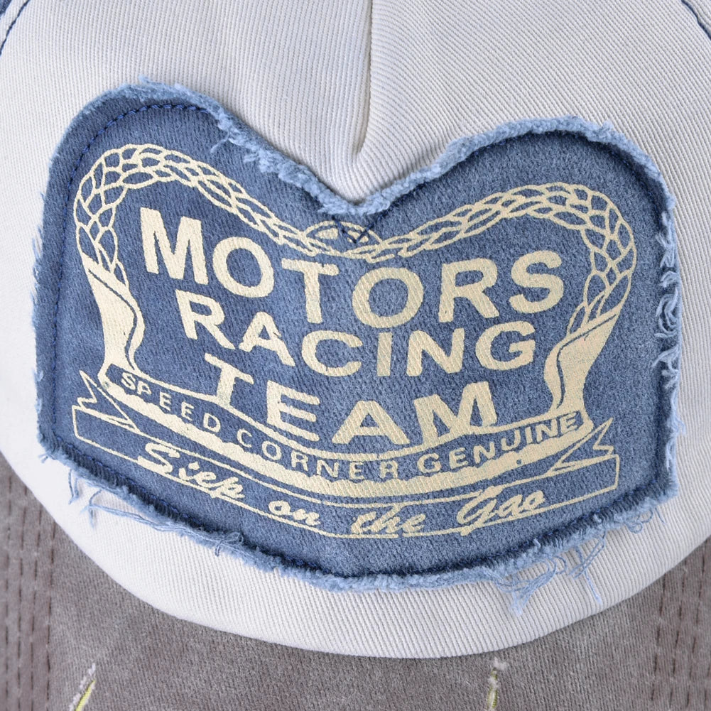 Vintage Washed Cotton Baseball Cap For Men And Women Fashion Snapback Baseball Hat With Letter Patch Unisex Hip Hop Cap
