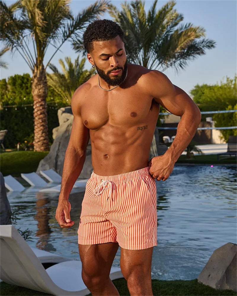 2025 new summer Men's sweatpants casual sports outdoor shorts breathable casual running fitness fashionable three part pants