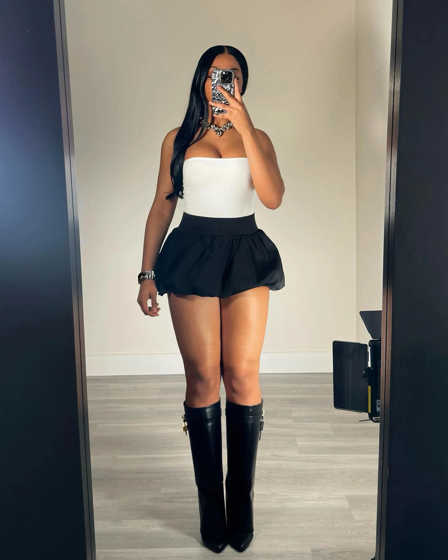 Women Leopard Print Bubble Mini Skirt High Waist Cute Puffy Hem Puffer A Line Short Skirts Y2K Going Out Night Club Party Skirts