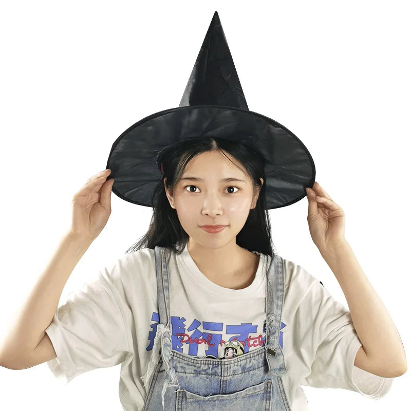 10/1pcs Halloween Wizard Hat Kids Adults Halloween Party Cosplay Costume Decoration Witch Hat Home Yard Hanging Horror Props