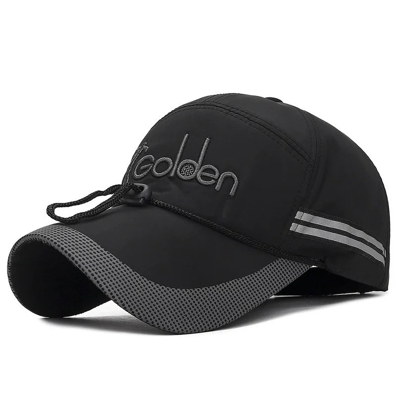 Men's Peaked Cap Adjustable Breathable Sports Cap Extended Brim Sunscreen Baseball Cap For Women Fashion Boy Snapback Hat Caps