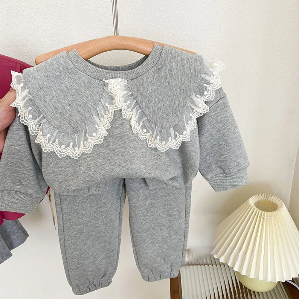 Melario New Baby Kids Clothes Pants Set Children's Clothing 2pcs Casual Sport Outfits Loungewear Casual Pullover Tracksuit Suit