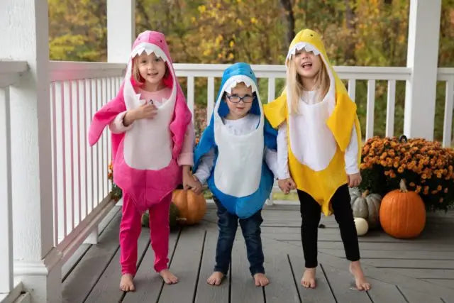 Kids Shark Doll Costume Toddler Family Shark Costume Cosplay Animals Carnival Party Halloween Costume