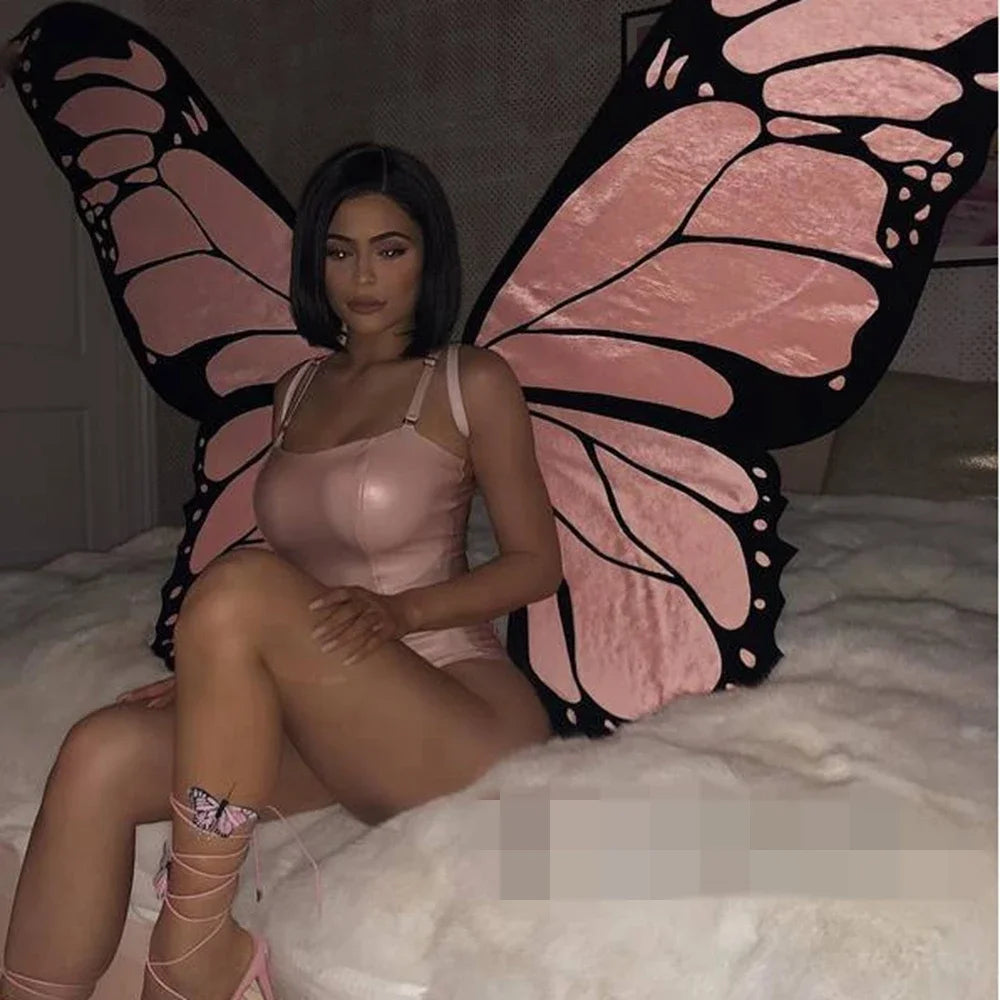 Combhasaki Sexy Lady Hot Sale Halloween Cosplay Butterfly Wing Fairy Costumes For Adult Kids Accessory Party Costume Decoration