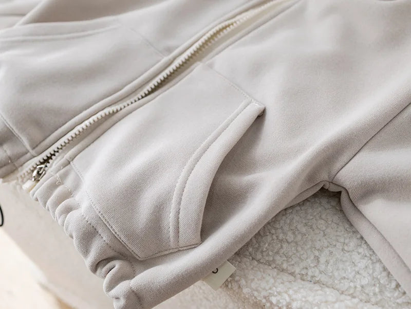 IYEAL Children's Baby Clothing Sets Winter Fleece Casual 2 PCS Kids Sets Sport Suit for Baby Girls Boys Clothes Coat+Pants 1-6 Y