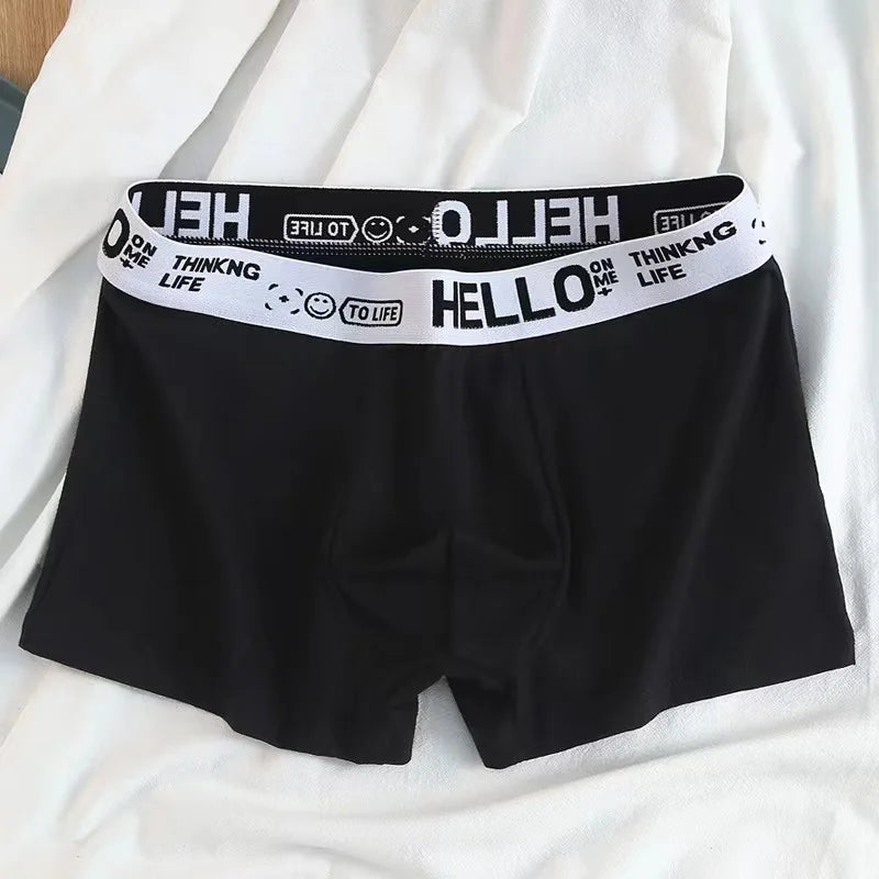 10Pcs/Men's Underwear Fashion Underwear High Stretch Boxer Shorts Breathable Soft Men's Shorts Comfortable Plus SizeL-4XL