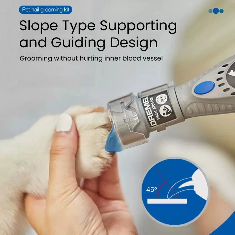 Dremel 7020 PGK Pet Nail Grinder Quiet Electric Dog Nail File Care Set Safety Dog Nail Clippers Trimmers Tools Battery Powered
