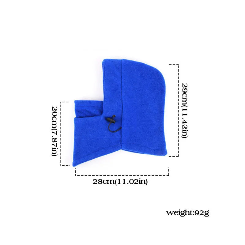 Lamb Fleece Children Headgear Cold Proof Kids Scarf Cap Thick Plush Winter Warm Bomber Hat 3-8year Baby Cycling Face Mask Beanie