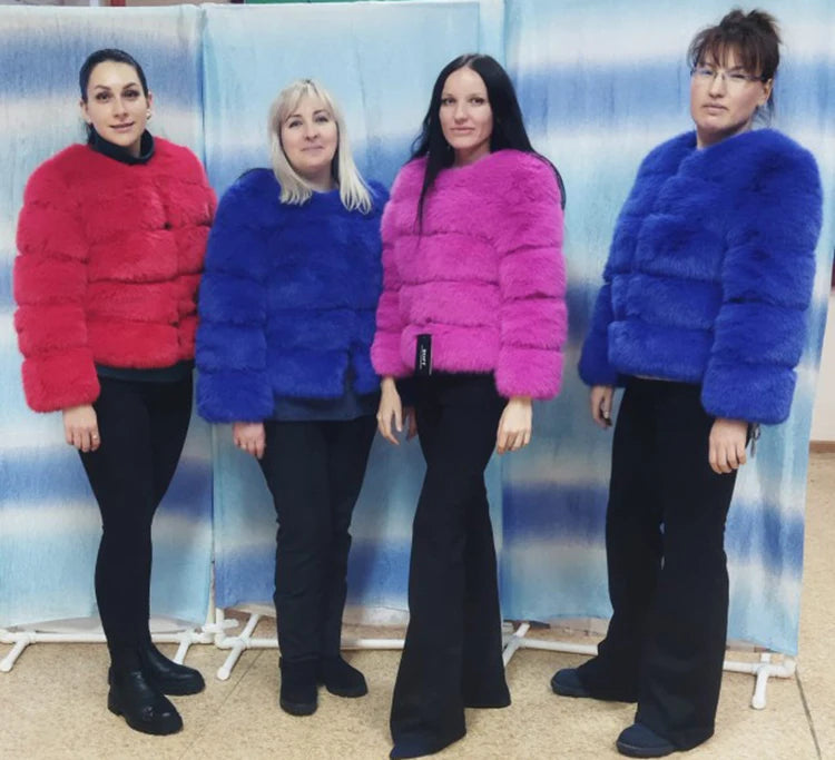 ZADORIN S-6XL Mink Coat Winter Black White Faux Fur Coat Woman Elegant Fluffy Faux Fur Jacket Top Short Fur Coats Woman Clothing