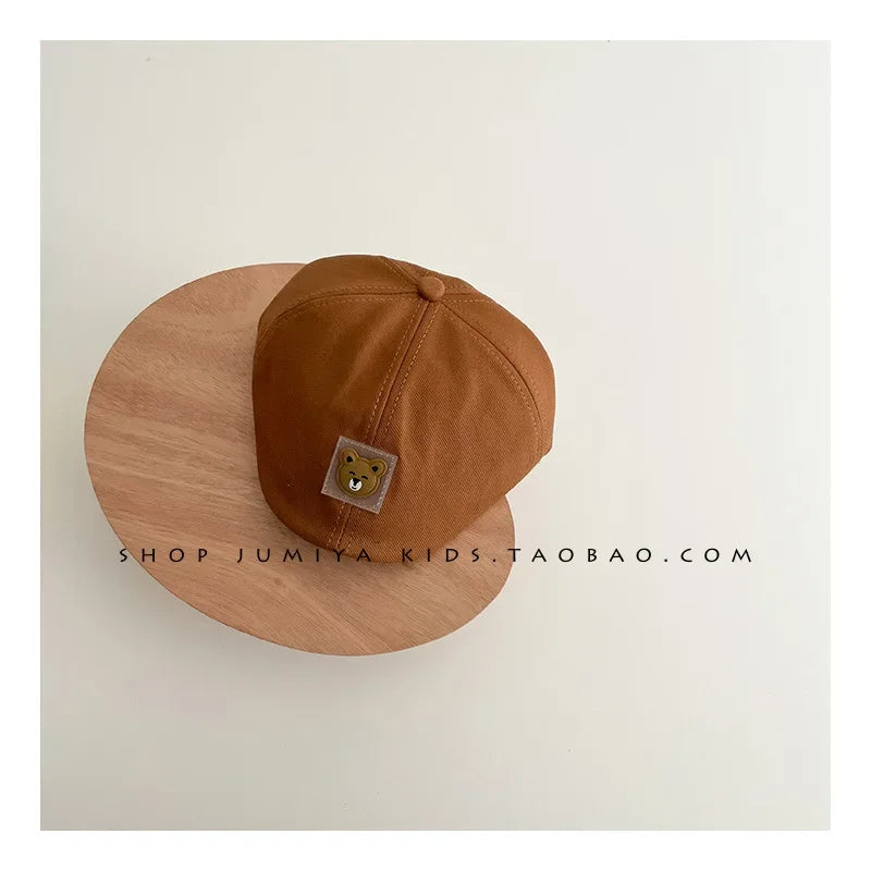 Hot Solid Color Children Berets Stripe Cotton Thin Fashion Simple Kids Hats & Caps Berretto Baby Caps for Boys Girls