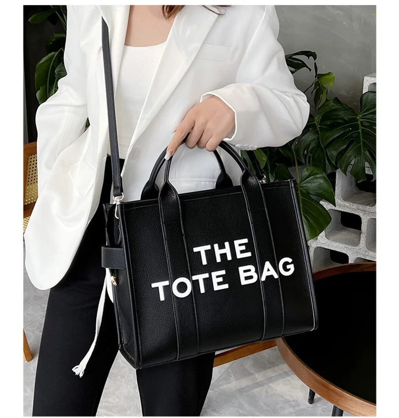 Tote Bag For Women PU Leather Handbag Personality Large Capacity Underarm Shoulder Bags Designer Bag Fashion Crossbody Bag 2024