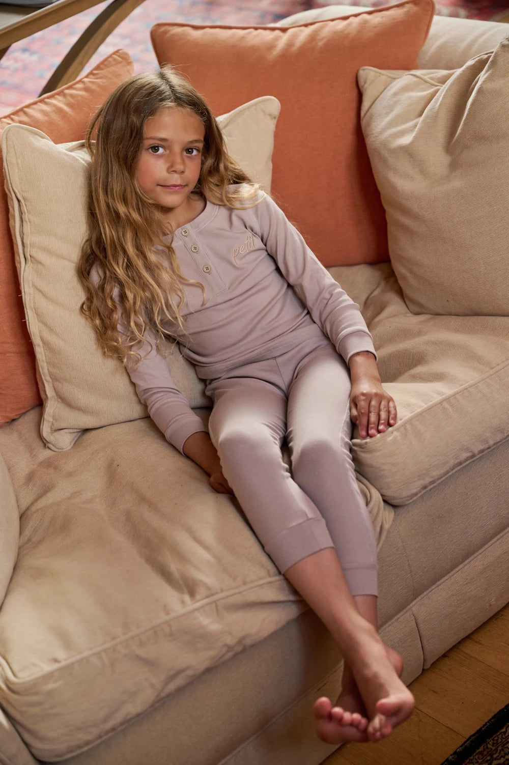 AS 2025 winter cotton letter pj boys girls skinny family matching clothes children fashion dress set footie ﻿