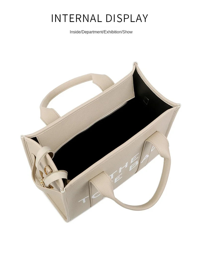 Tote Bag For Women PU Leather Handbag Personality Large Capacity Underarm Shoulder Bags Designer Bag Fashion Crossbody Bag 2024