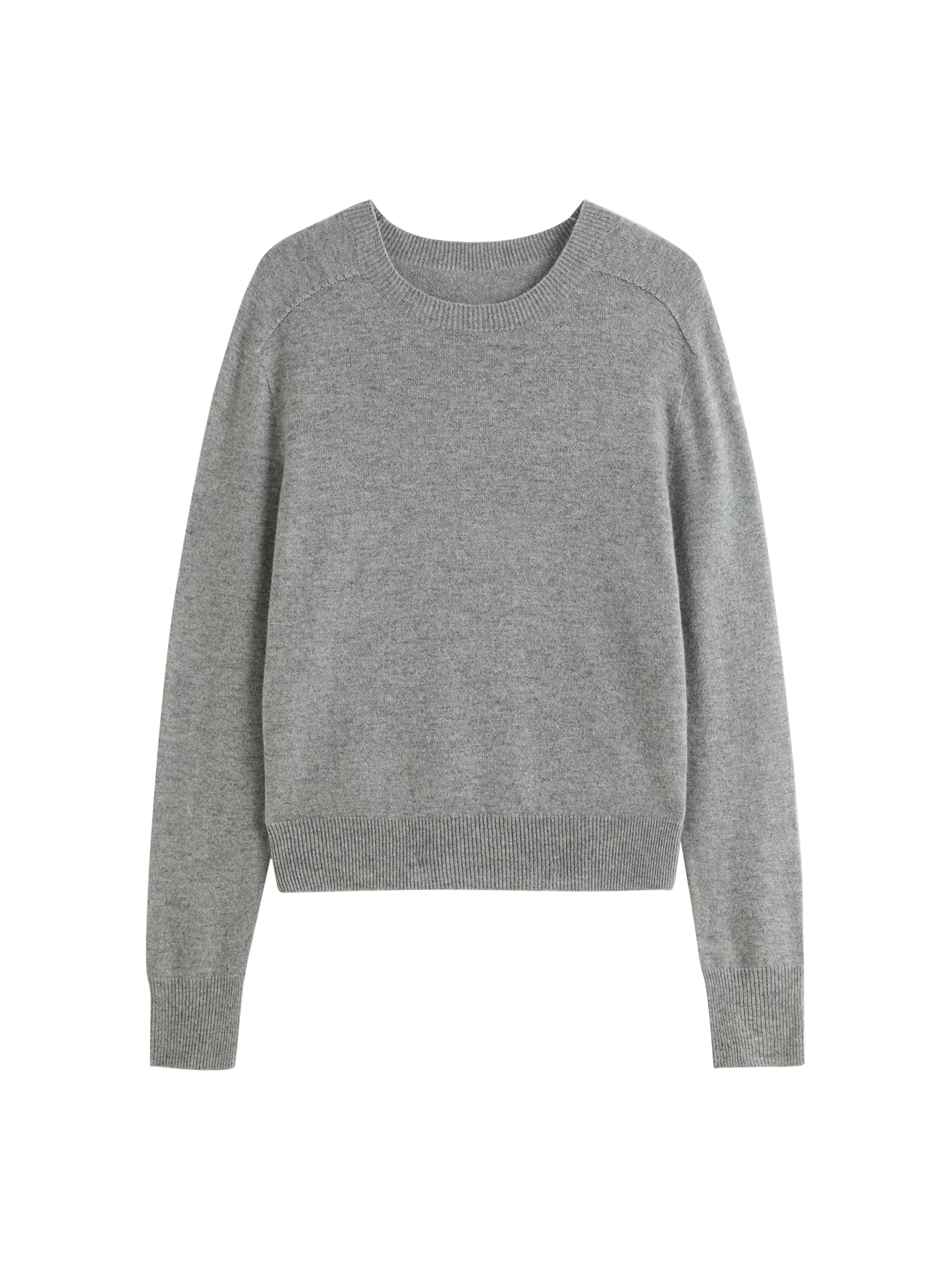 FSLE 100% Wool Seamless One-piece Knit Shirt Sweater For Women Autumn Winter New Design Wool Crew Neck Versatile Casual Sweater