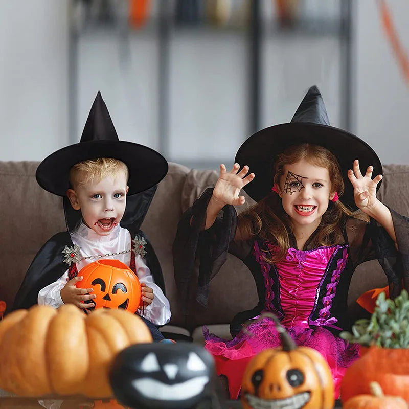 10/1pcs Halloween Wizard Hat Kids Adults Halloween Party Cosplay Costume Decoration Witch Hat Home Yard Hanging Horror Props