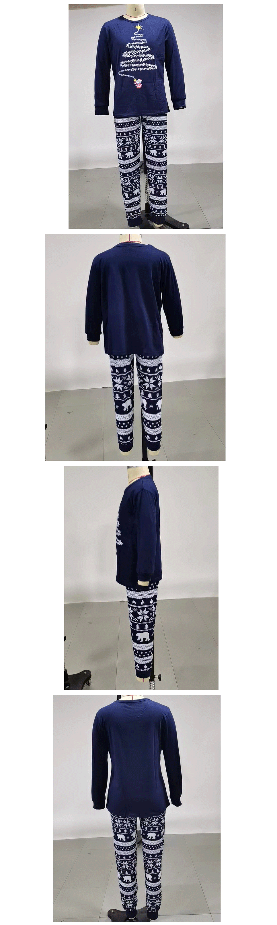 Family Christmas Pajamas 2023 Mother Father Kids Matching Clothes Look Outfit Mommy And Me New Year's Costumes Pyjamas