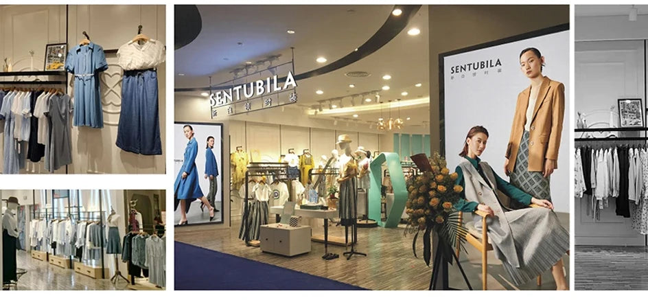 SENTUBILA 100% Wool Coats For Women Winter Jackets 2025 Stand Turtleneck Double Sided Short Outerwears Female Clothes W44O56626