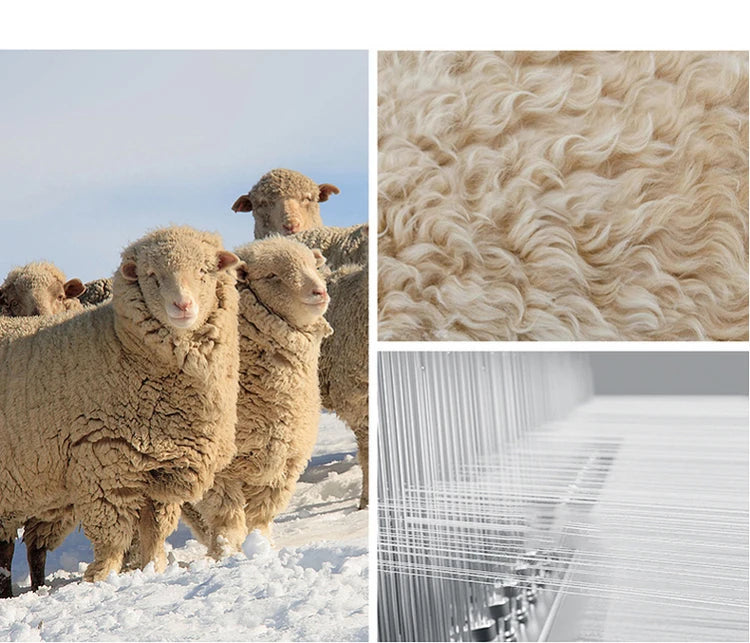 SENTUBILA 100% Wool Coats For Women Winter Jackets 2025 Stand Turtleneck Double Sided Short Outerwears Female Clothes W44O56626