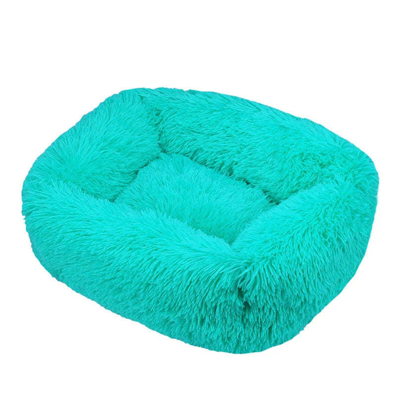 Rectangle Plush Dog Bed Winter Warm Mat Small Medium Big Pet Cat Dog Bed Kennel Puppy Sofacama Cat Cushion Pets Sofa Accessories