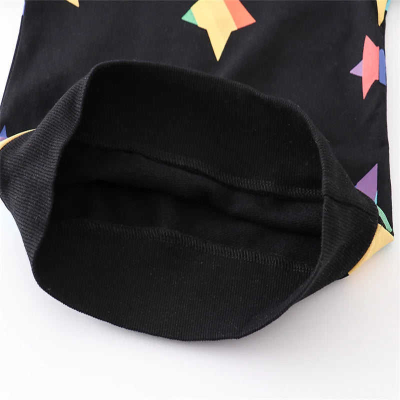 Jumping Meters 2-7T Boys Girls Sweatshirts With Stars Print Fashion Children's Clothing Baby Kids Hooded Shirts For Autumn