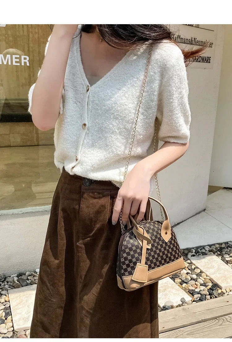 Fashion Handbag Women's Crossbody Bag Advanced Simple Single Shoulder Crossbody Bag Portable Large Capacity Bag