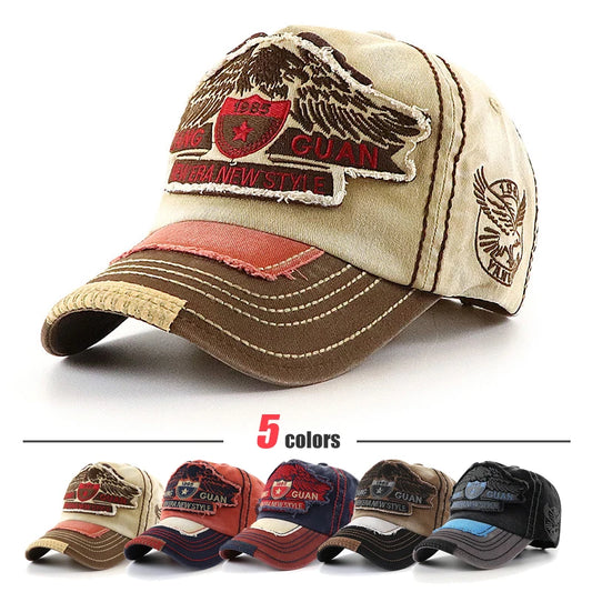NEW ERA NEW STYLE Eagle Embroidered Large Head Baseball Cap With 3 Sizes To Choose From, Suitable For Families With Children