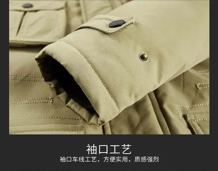 plus size 8XL Men hooded Fashion Mens Parkas Thicken Male Thick Warm Coat Parkas Hooded Winter Windproof Man Jacket Parka mens