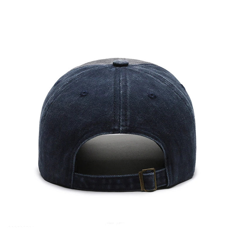 Four Seasons Men's Baseball Cap Casual Wash Embroidered Cap Curved Brim Bowler Sun Hat Official Website