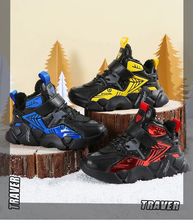 Kids Snow Boots for Boys Girls High Quality Winter Warm Waterproof Children Fashion Sport Shoes Sneakers Girls Snow Boots