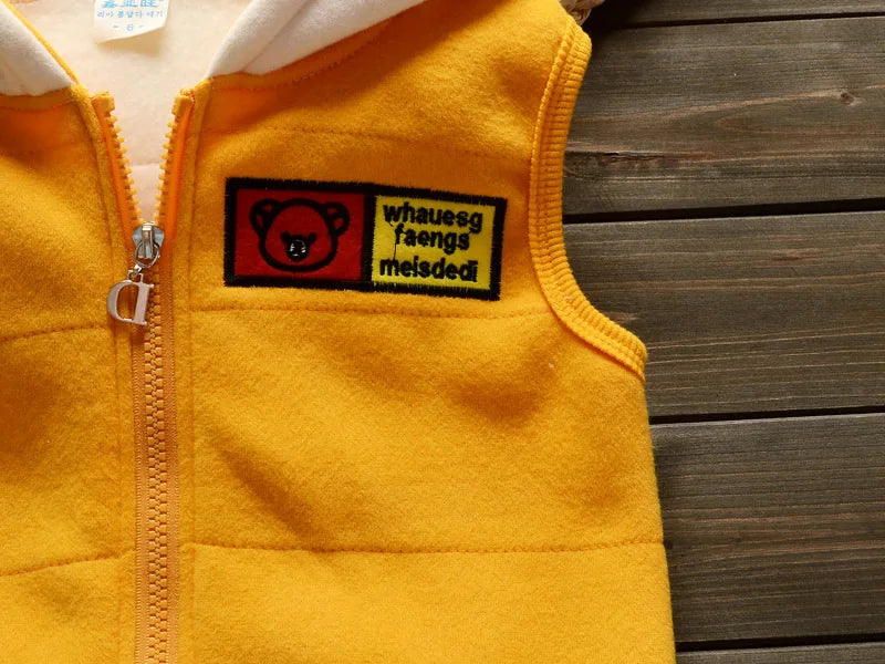 Baby Winter Clothing Suits Christmas Costume 2026 New Plush Warm Children Outerwear Pants 3PCS Fashion Boys Girls Kids Clothes