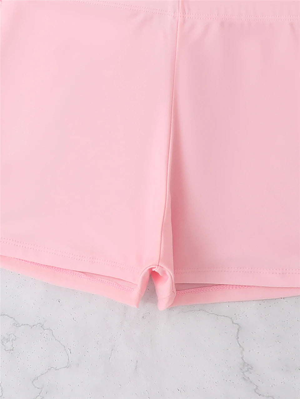 2 Pieces Front Drawstring Swimwear 2024 Women Hollow Out Swimsuit Beach Skirt Solid Tankini Female Bathers Swimming Beach Wear