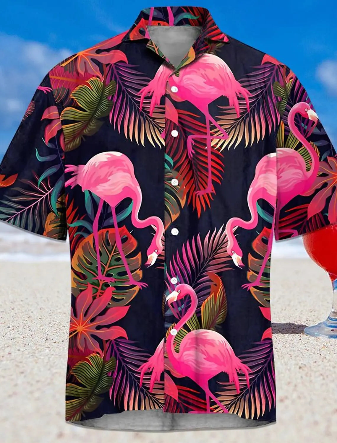 Pineapple Tropical Men's Shirt Summer Aloha Shirt Casual Holiday Summer Spring Turndown Short Sleeve Stretch Fabric Shirt