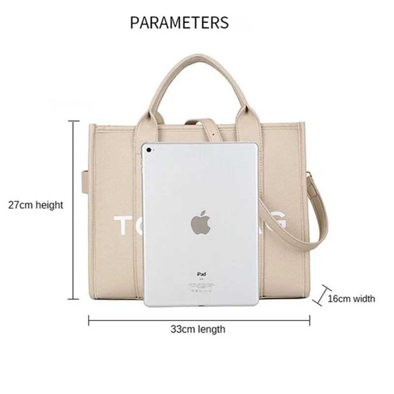 Tote Bag For Women PU Leather Handbag Personality Large Capacity Underarm Shoulder Bags Designer Bag Fashion Crossbody Bag 2024