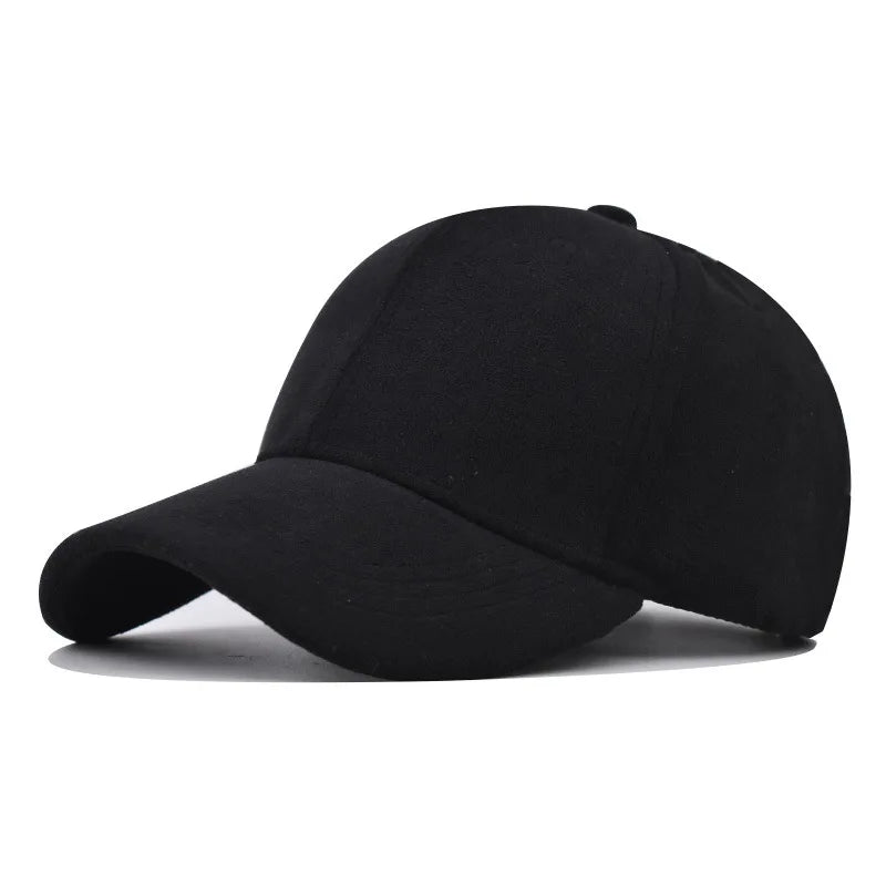 Casual Baseball Caps For Women Men Fashion Suede Hat Autumn Winter Outdoor Sun Caps Snapback Hats Unisex Solid Color Hip Hop Hat