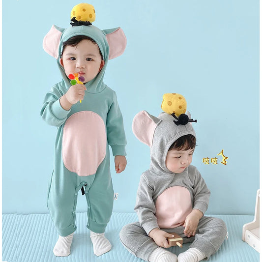 New Children's Little Mouse Costume Halloween Little Mouse Baby Costume Kindergarten Party Activity Fairy Tale Performance