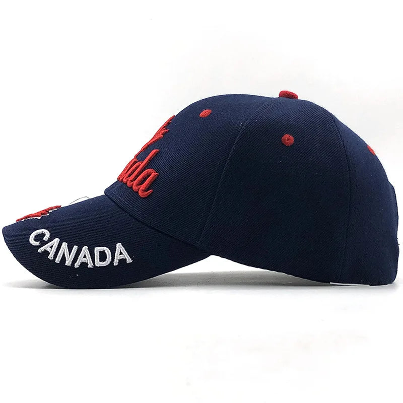 New Colors Contrast Canada Embroidered Baseball Cap For Men Women High Quality Snapback Hat Dad Hats Fishing Cap Bone Gorra