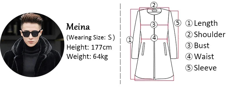 Mauroicardi Autumn Winter Oversized Thickened Warm Black Reversible Faux Fur Parka Coat Men with Hood Zipper Fluffy Jacket 2025