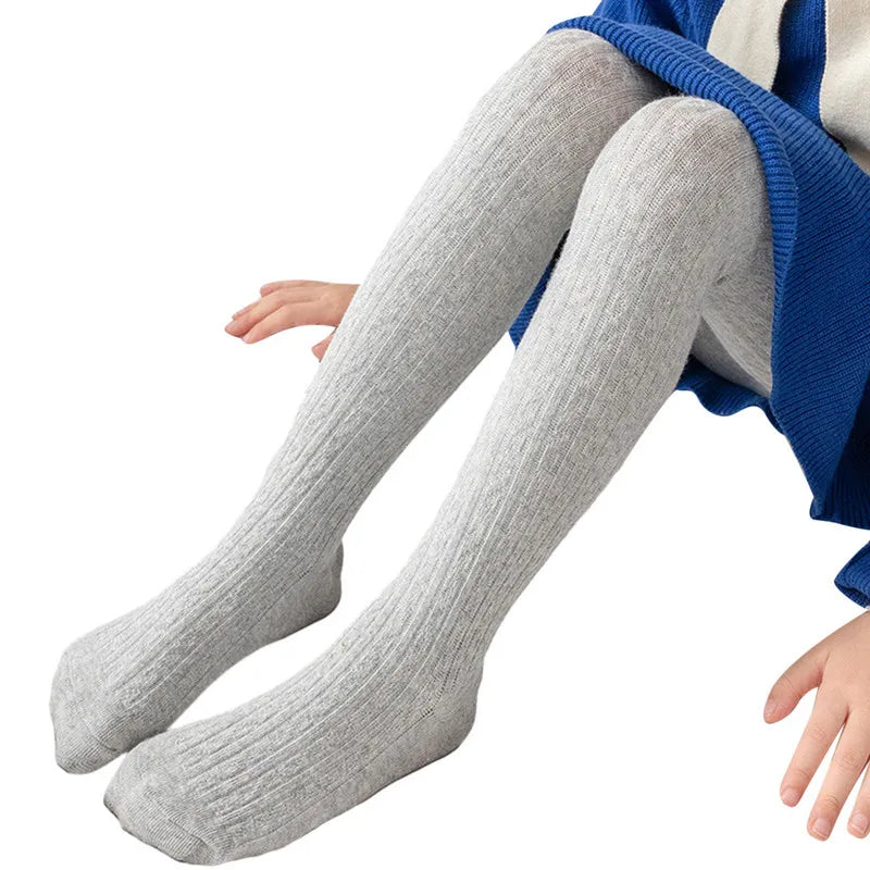 Kids Children Girl Pantyhose Sock Spring Autumn Clothes Elastic Waist Solid Color Lolita Stockings Slim Socks Tights Baby Items